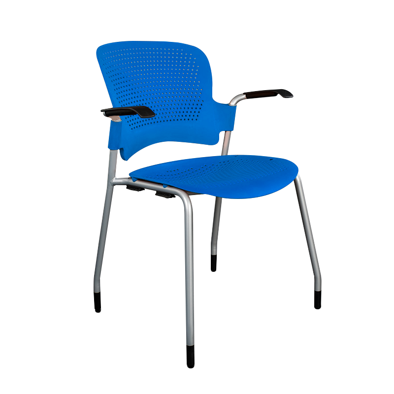 Student Training Blue Chairs with writing pad manufacturers
