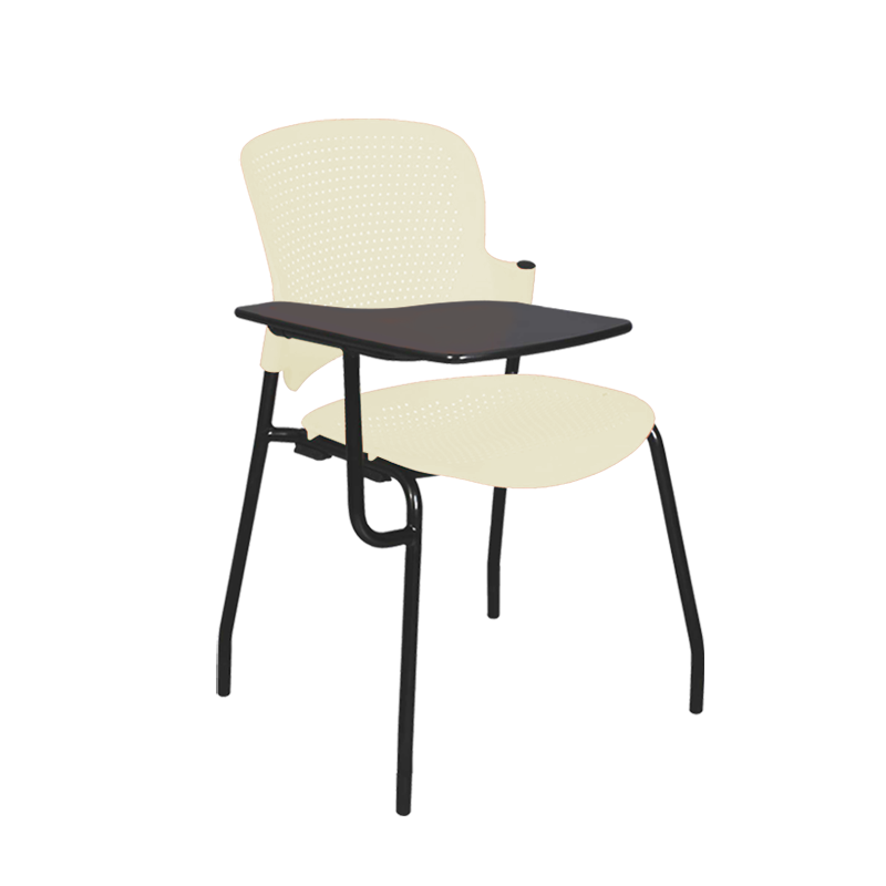 Classroom Ivory Chairs with writing pad manufacturers