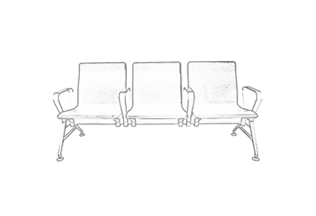 Gang Waiting Chairs with Armrest