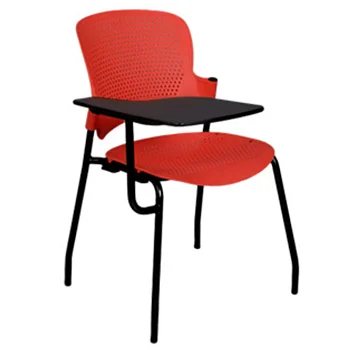 Classroom Red Chairs with writing pad manufacturers